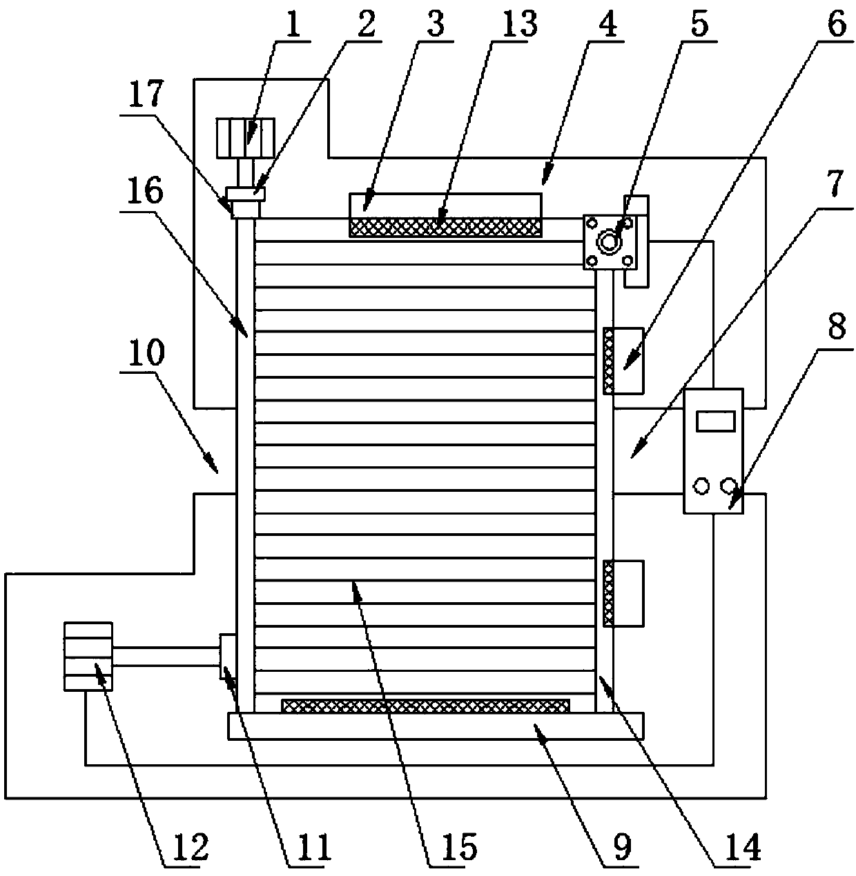 Device for automatically detecting air impermeability of automobile warm air radiator