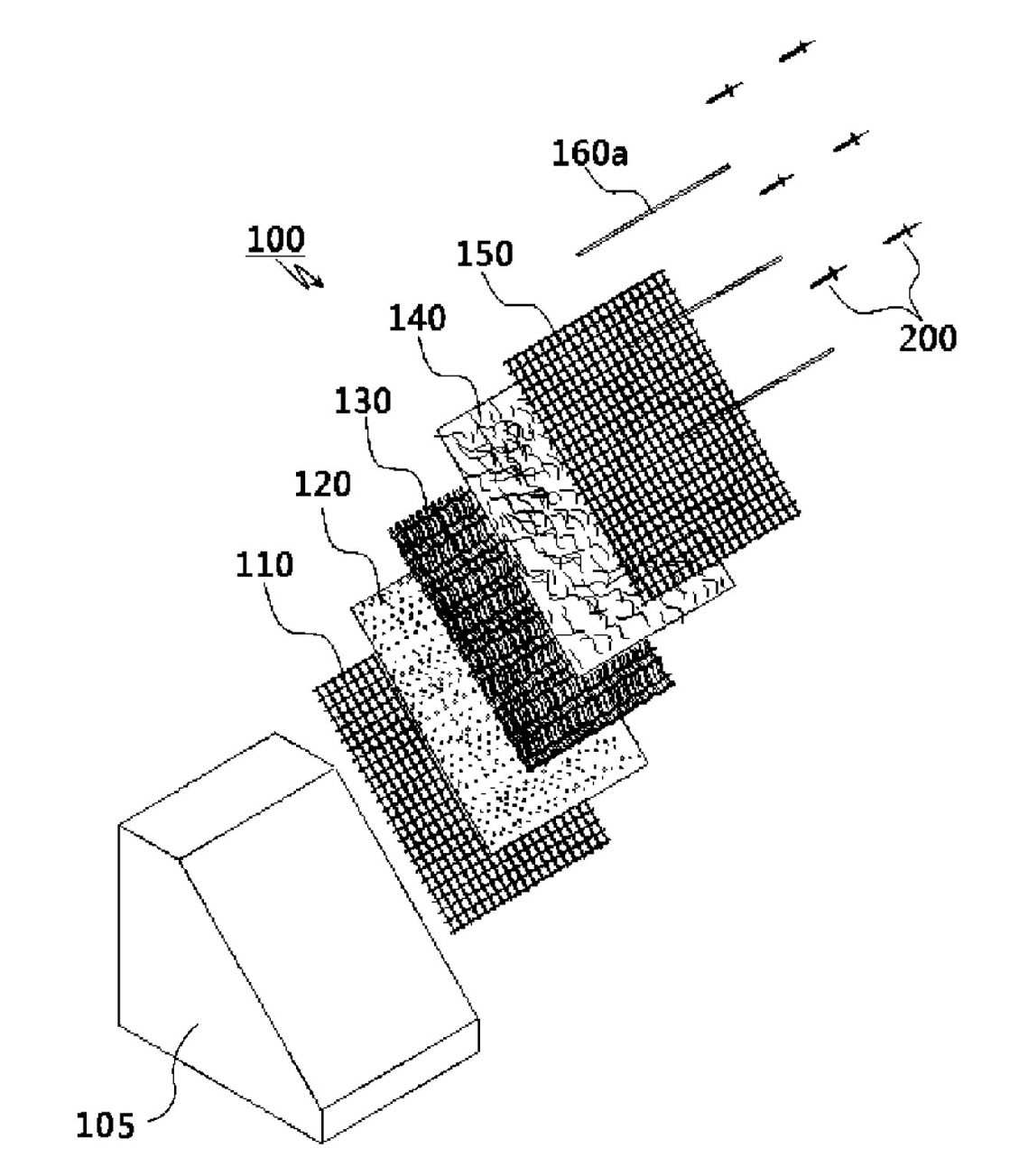 Vegetation mat for protecting the bank of river and slope, and fixing apparatus used in same