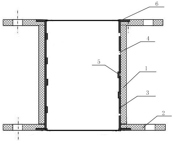 Lining stainless steel composite steel pipe and preparation method