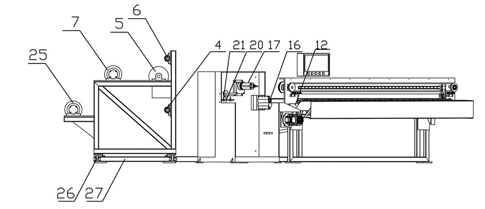Full automatic rubber cloth cutting machine
