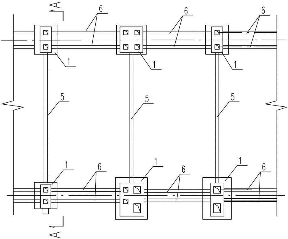 Reclamation-area factory building column foundation and construction protection method thereof