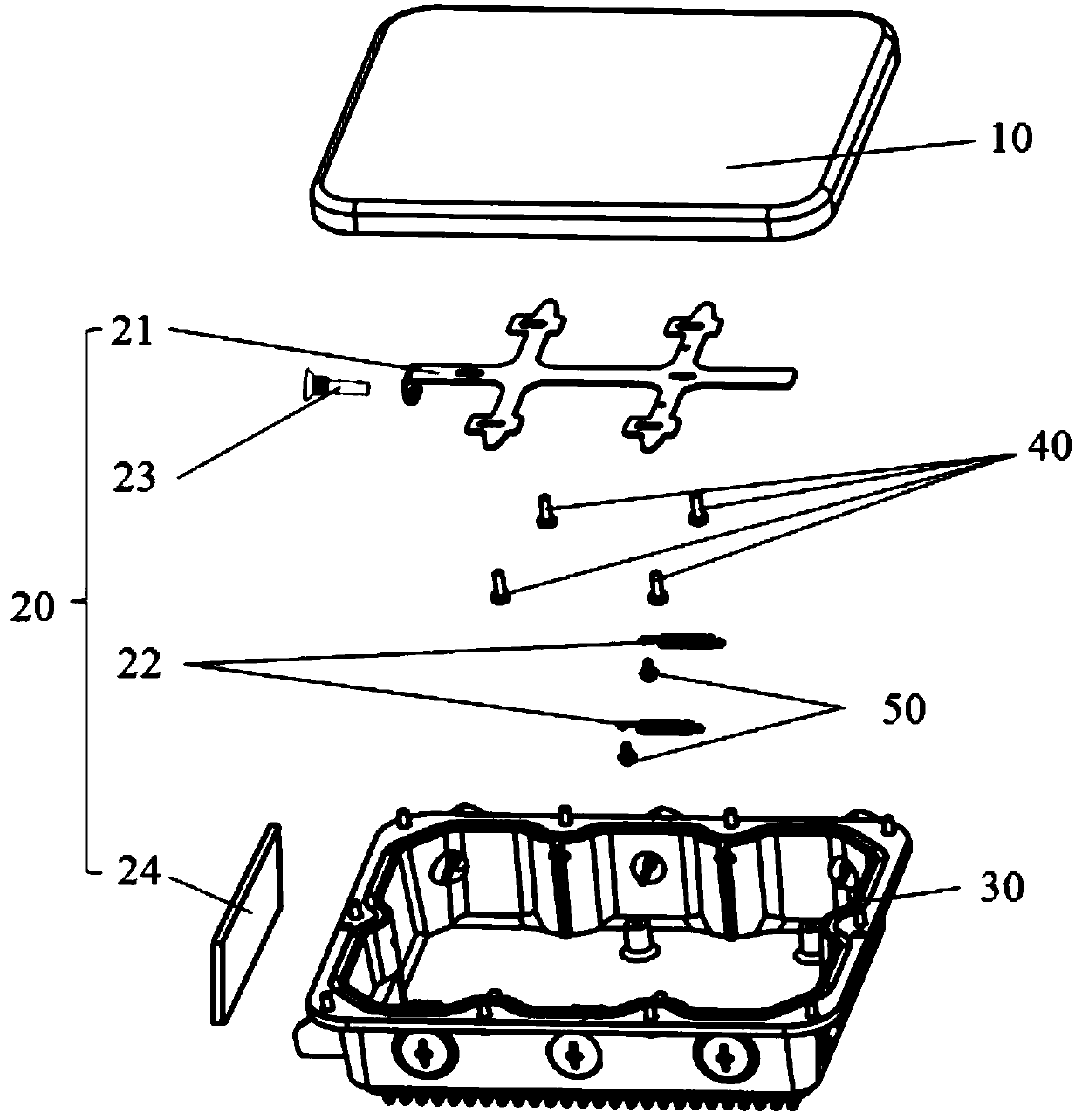 Electronic device with anti-detachment structure