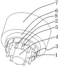 Microchannel structure cable used for electric power or communication