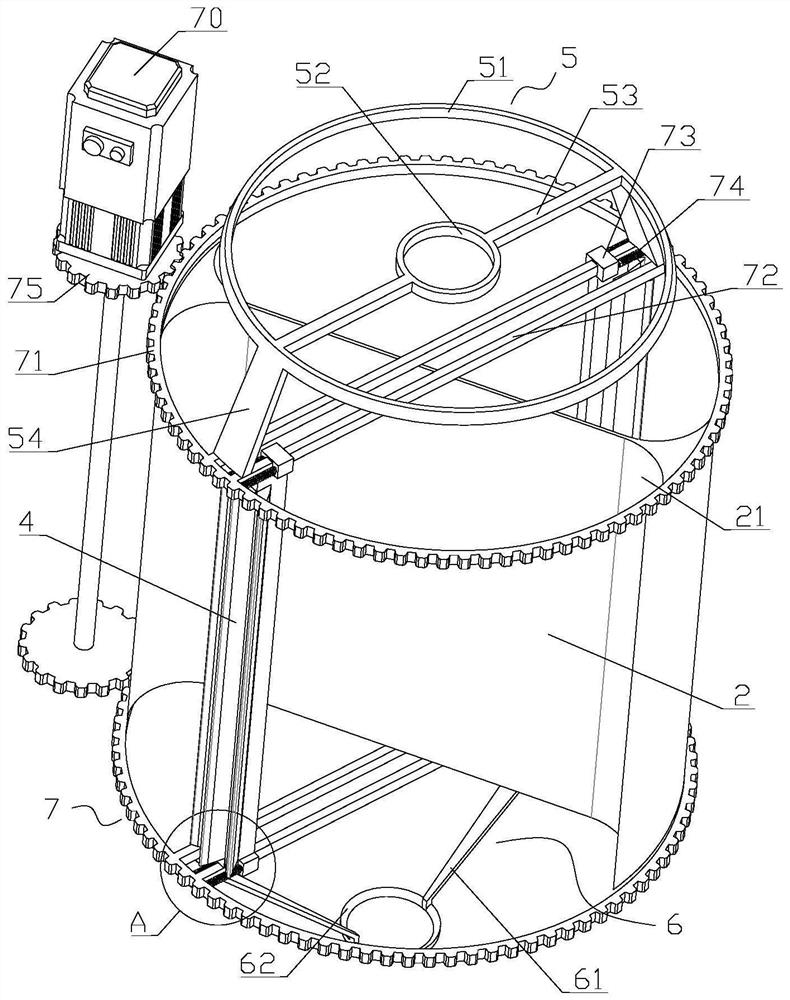 Feed tower for relieving poultry feed changing stress