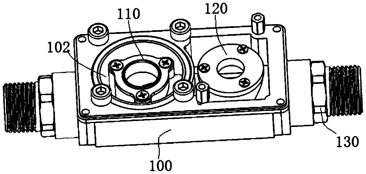 Gas pipe movable connection valve with multiple seals