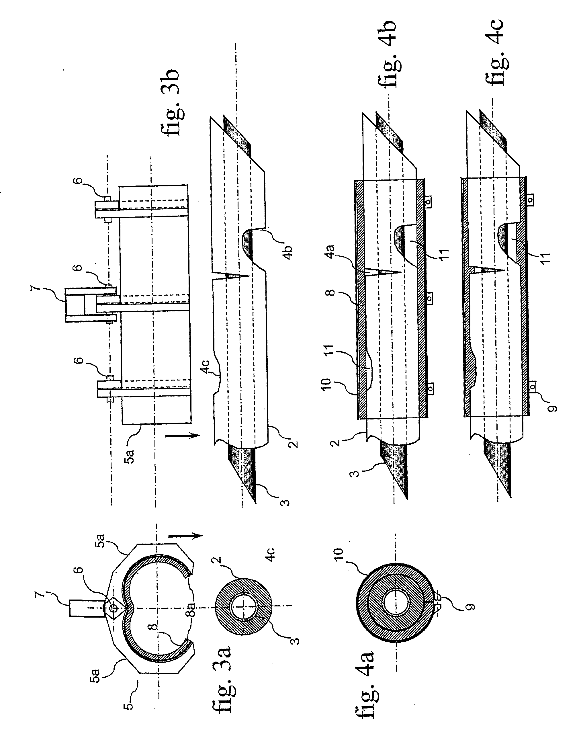Device for Restoring or for Installing the Thermally Insulating External Jacket of Pipes, Tubes, Hoses, Connection Elements and Other Jacketed Elements