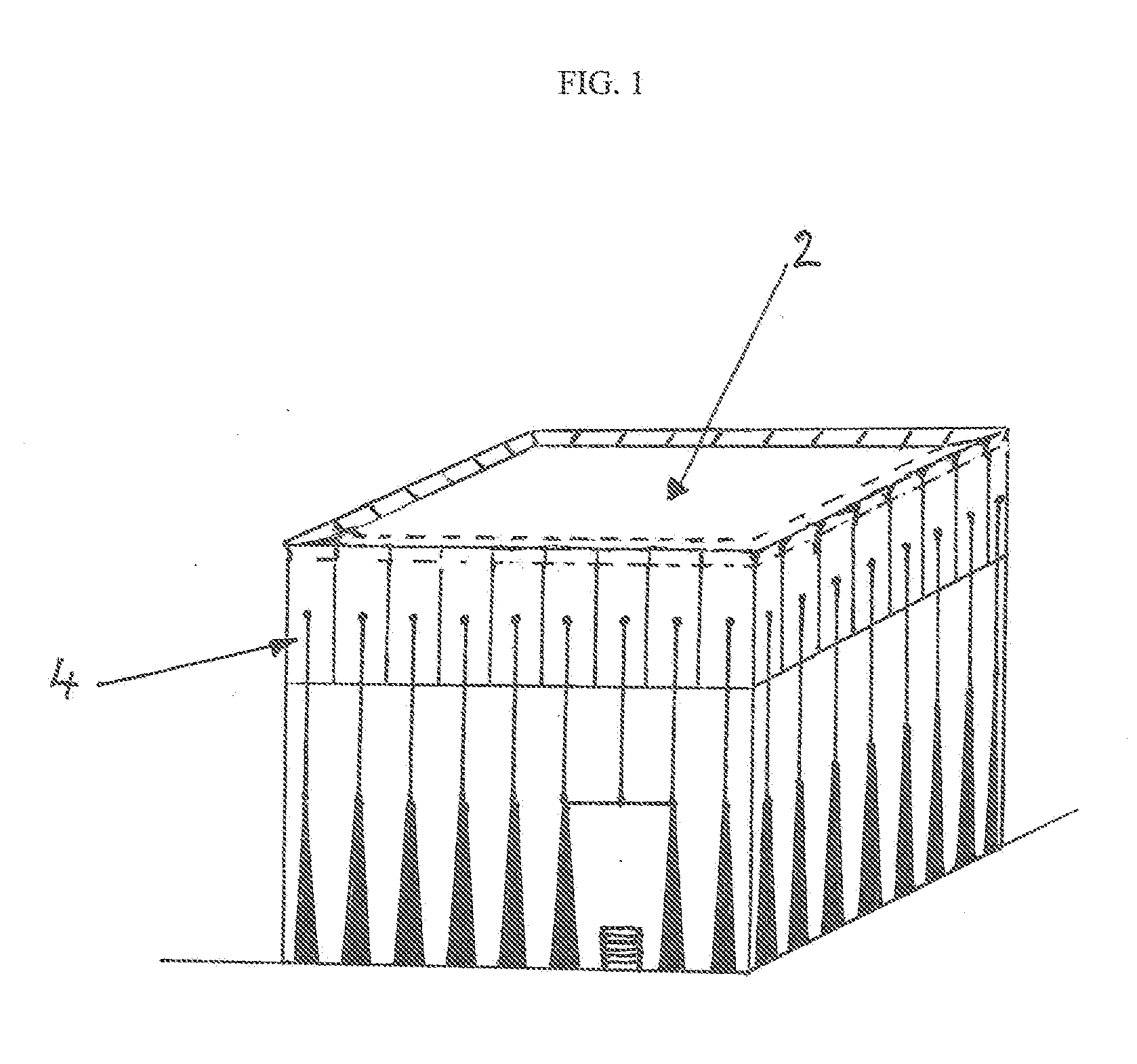 Atmospheric retention passive system for nuclear buildings