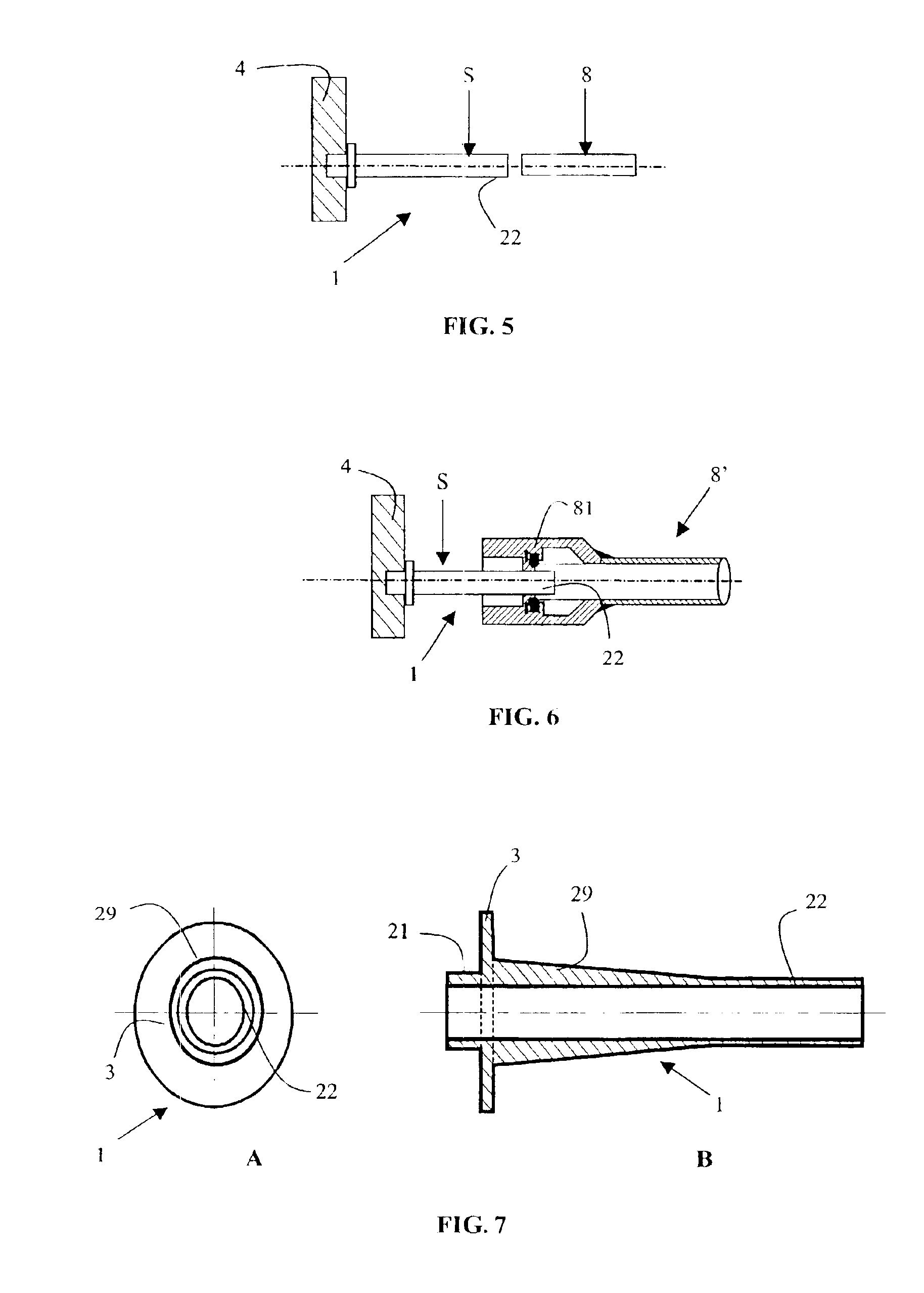 Tube for pumping a space between two tiles, especially for a plasma display