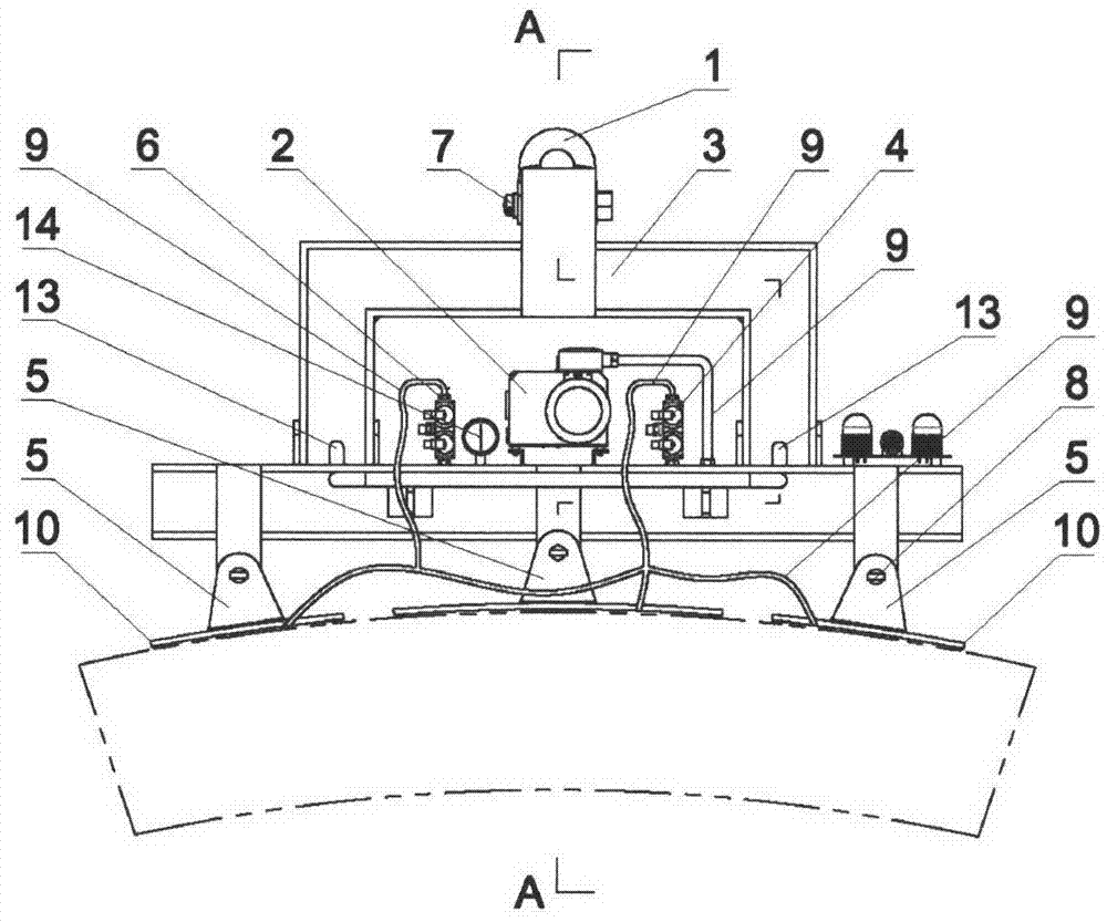 Large-tonnage duct piece vacuum suspender