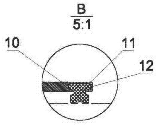 Large-tonnage duct piece vacuum suspender