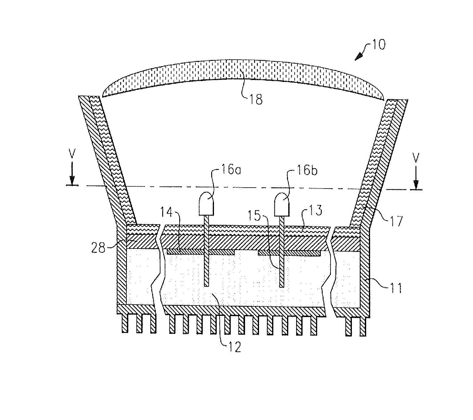 High efficiency lighting device including one or more solid state light emitters, and method of lighting