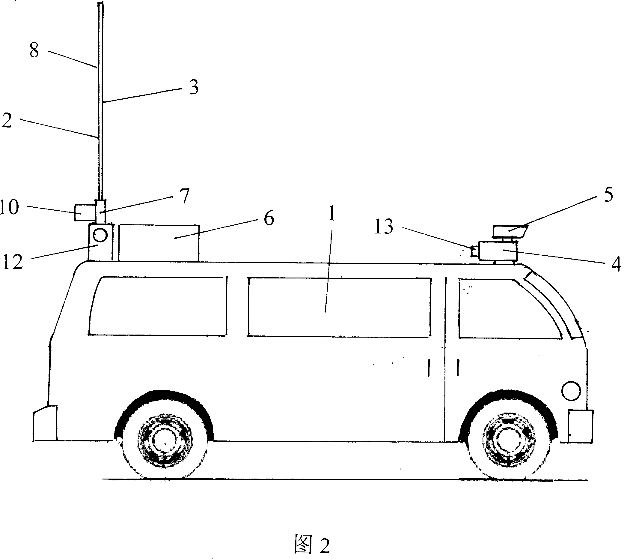 Vehicular video projection and play apparatus for high-brightness screen