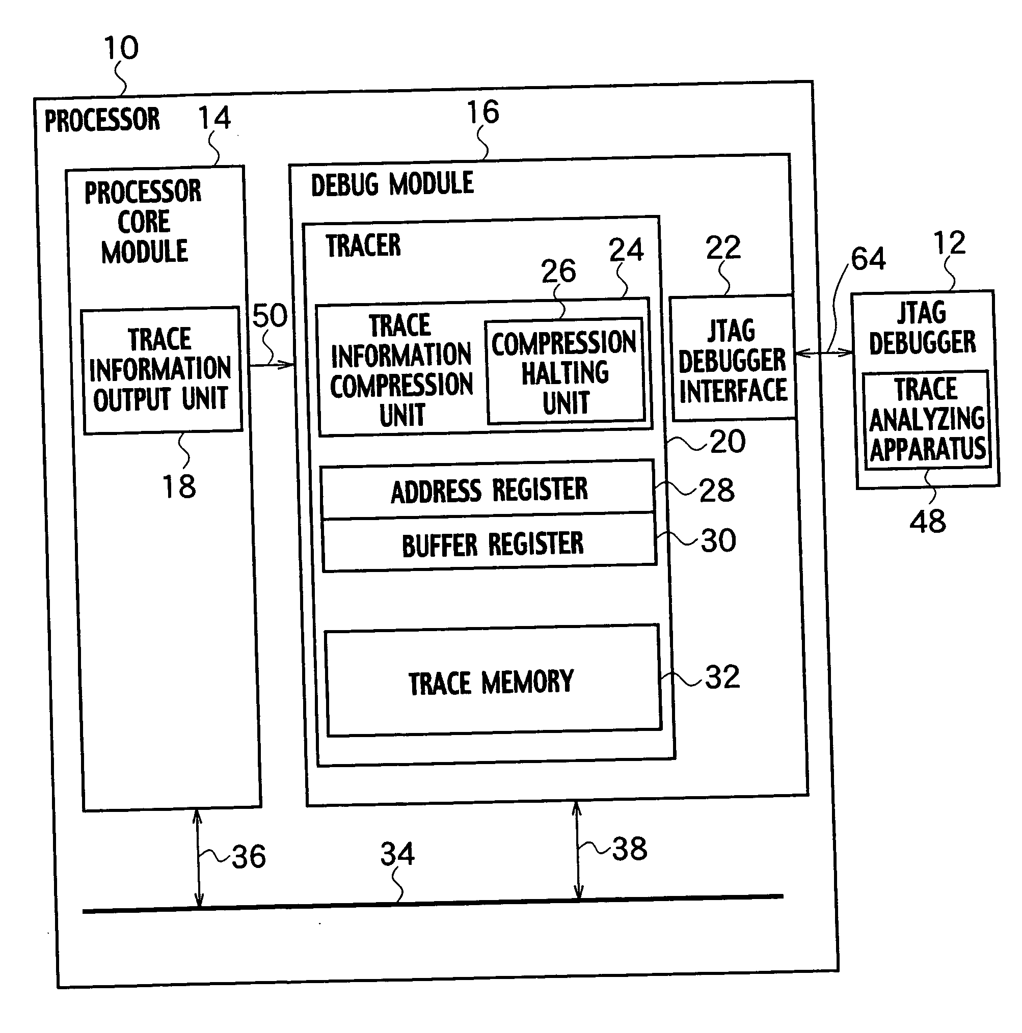 Trace analyzing apparatus, trace analyzing method, and processor