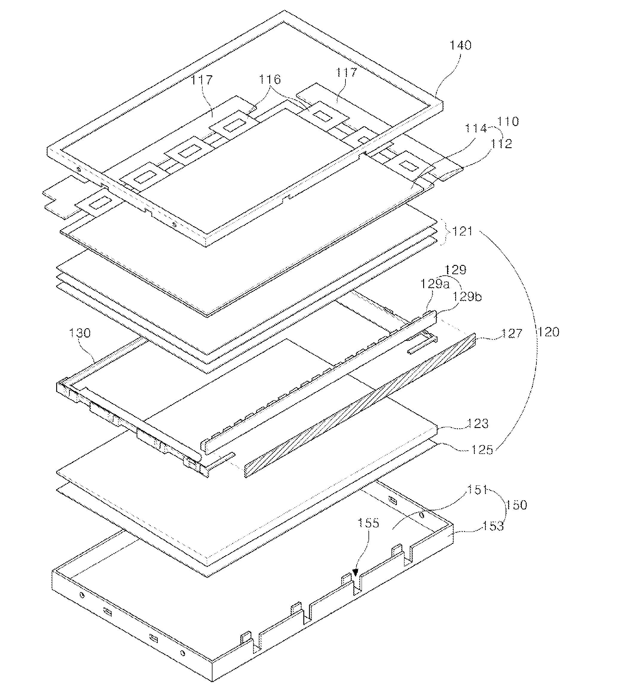 Liquid crystal display device including LED light source
