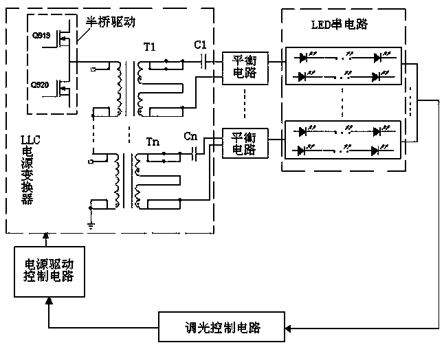 Highly-efficient drive circuit of light emitting diode (LED) Light Bars