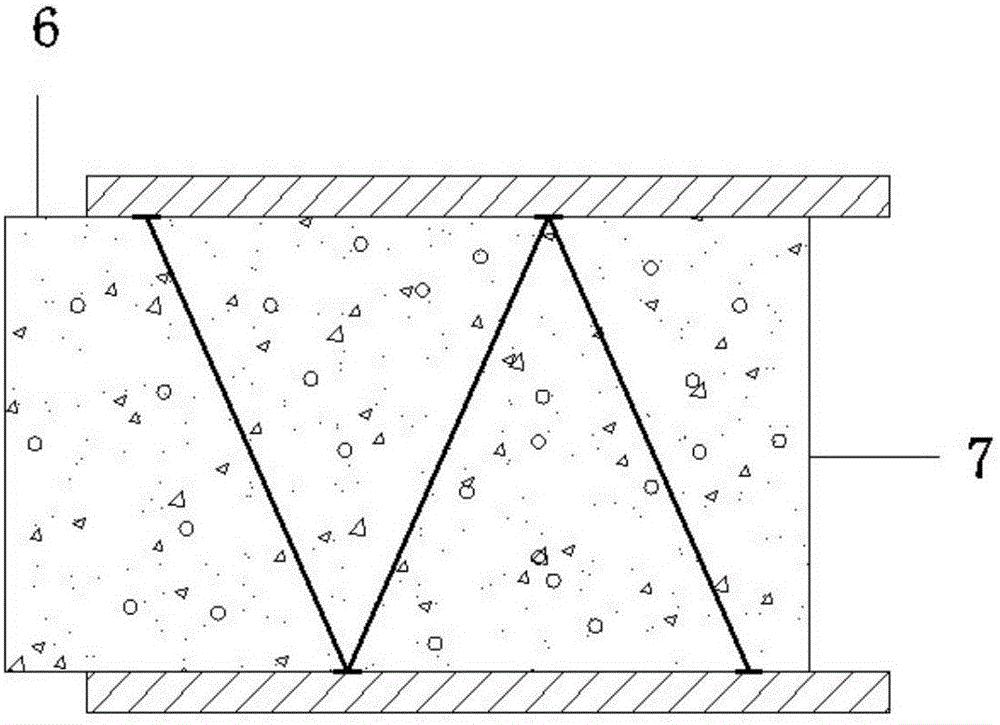 A high-performance cement mortar board with built-in lightweight ecological material insulation and load-bearing blocks