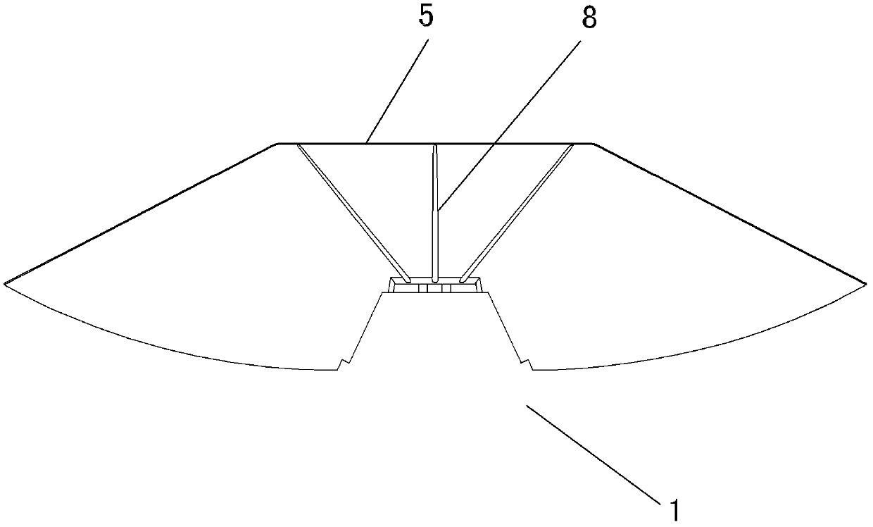 Light reflecting cup of light-emitting diode (LED) lamp bank