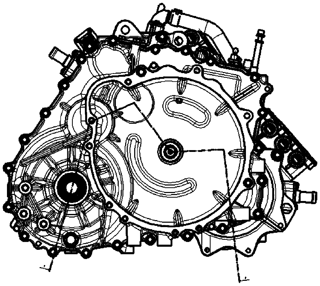 Speed reducer layout structure used for range-extending type electric vehicle