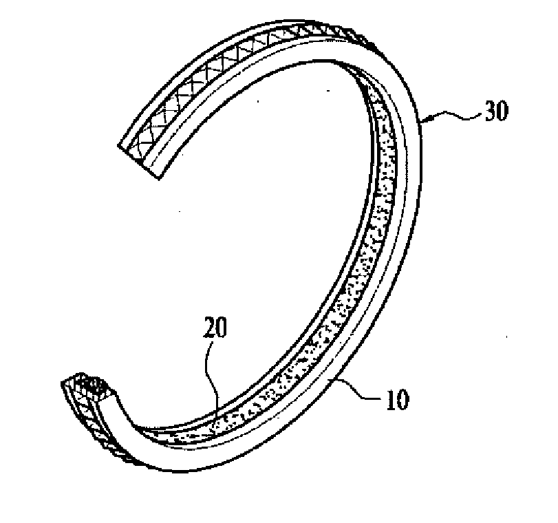 Inside diameter-adjustable ring