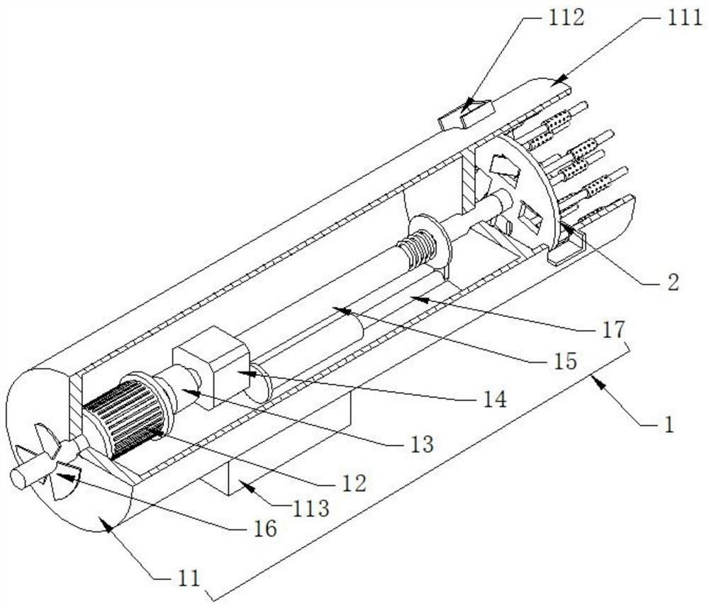 An underground sludge pipeline dredging device for building construction