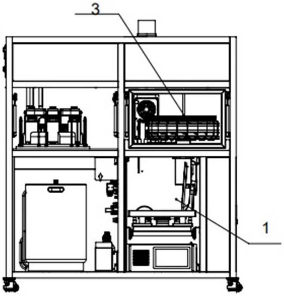 Full-automatic solid-phase organic synthesis modular equipment