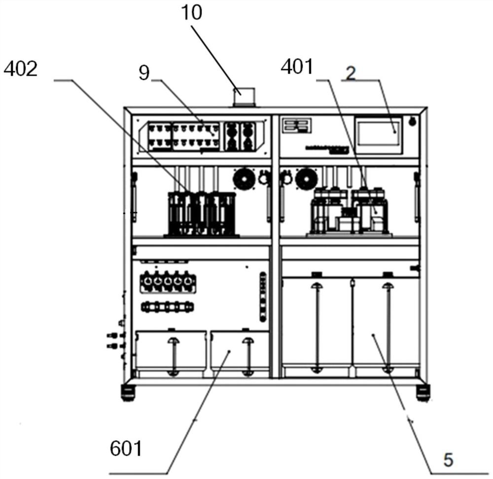 Full-automatic solid-phase organic synthesis modular equipment