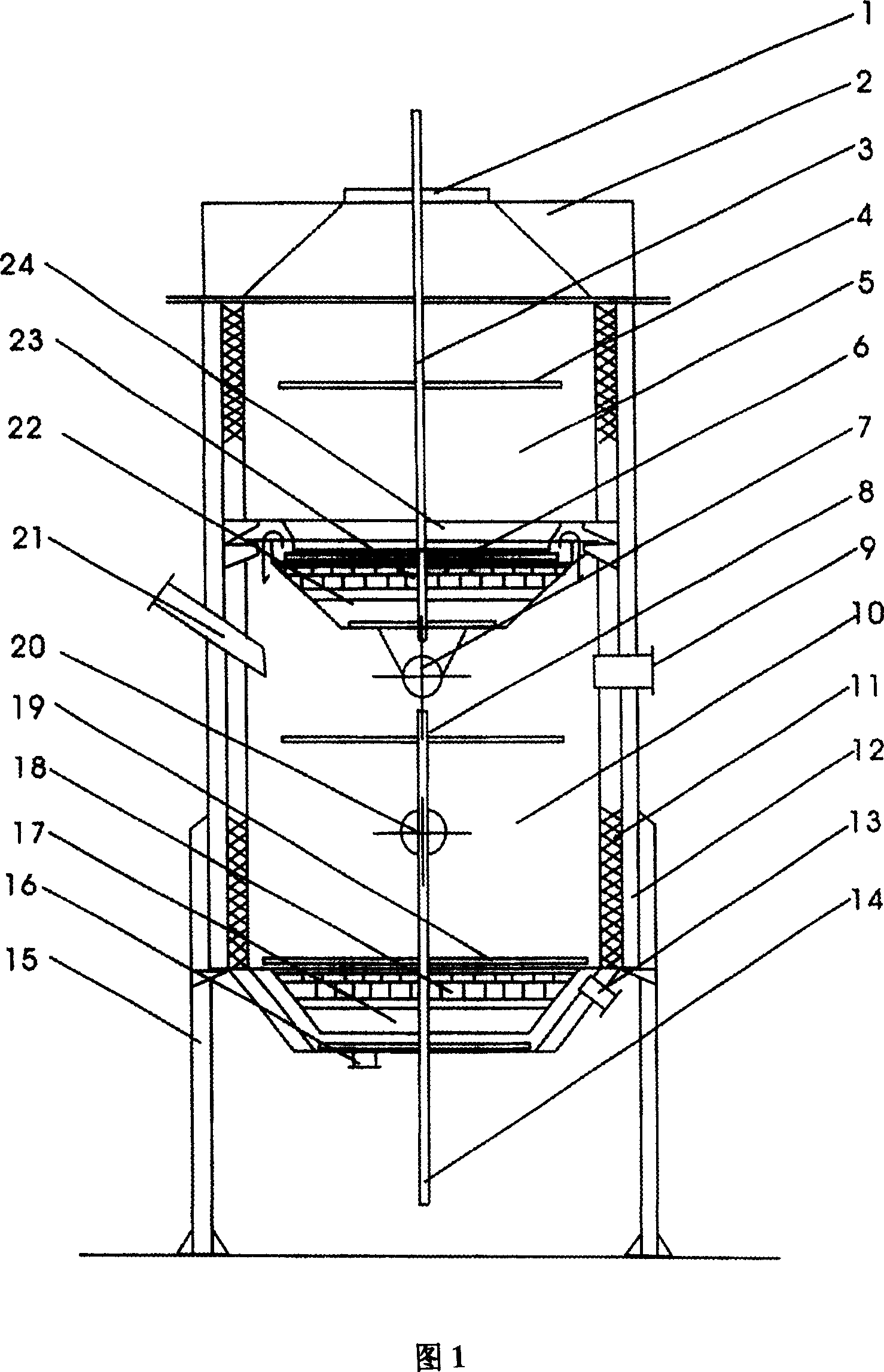 Method for producing biomass carbonized gas and back fire-biomass carbonated gas generating stove