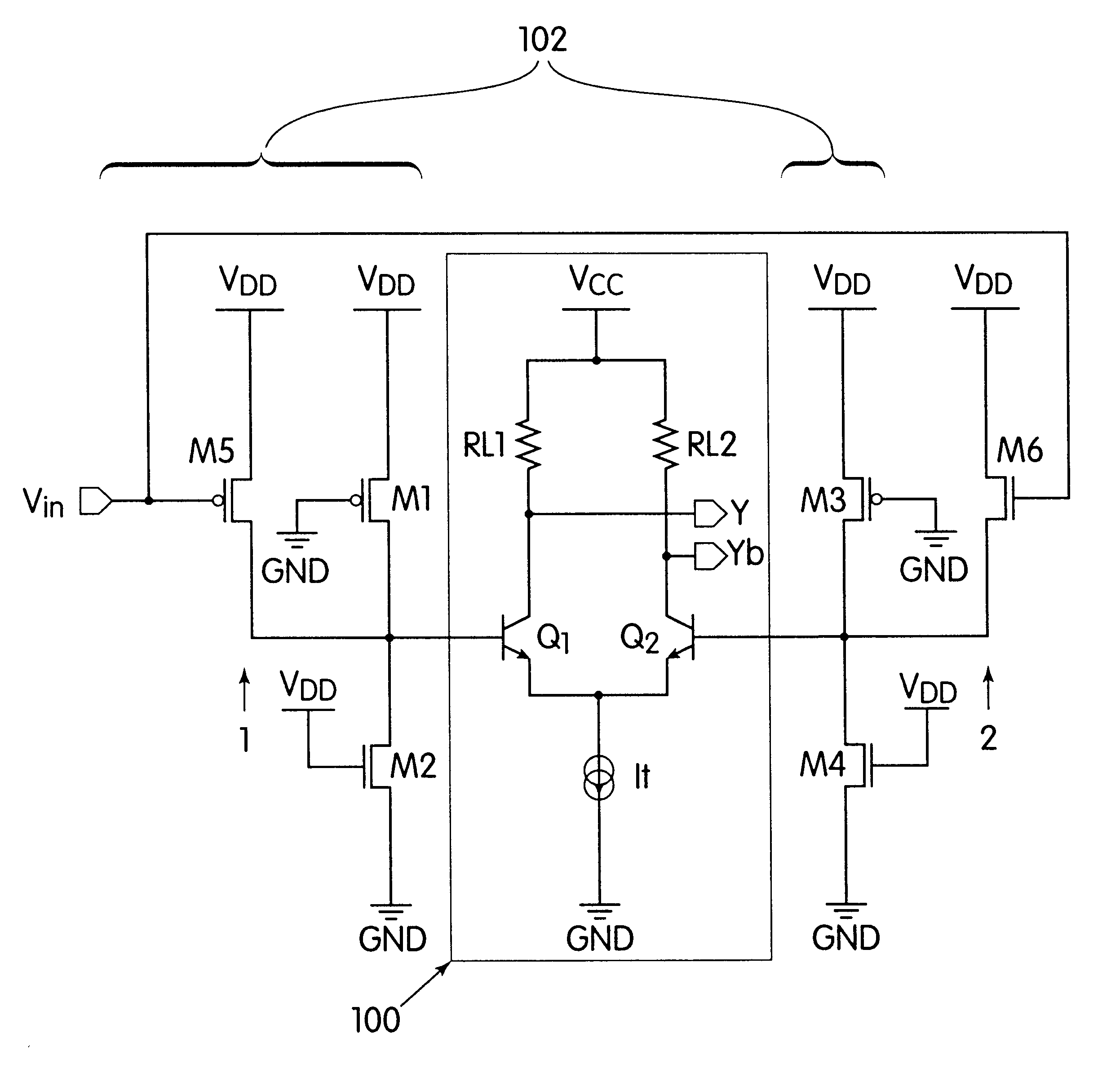 Differential-input circuit