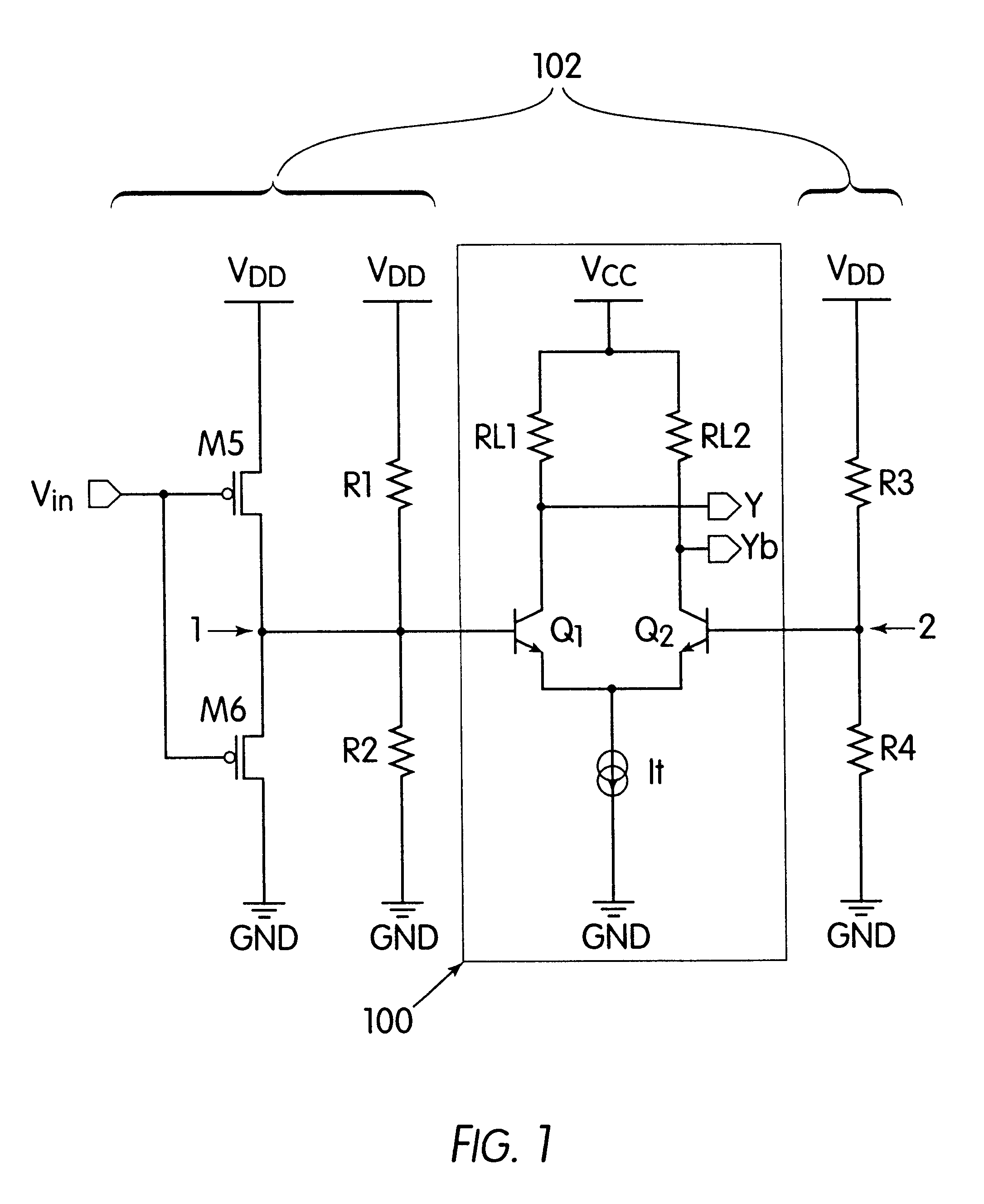 Differential-input circuit