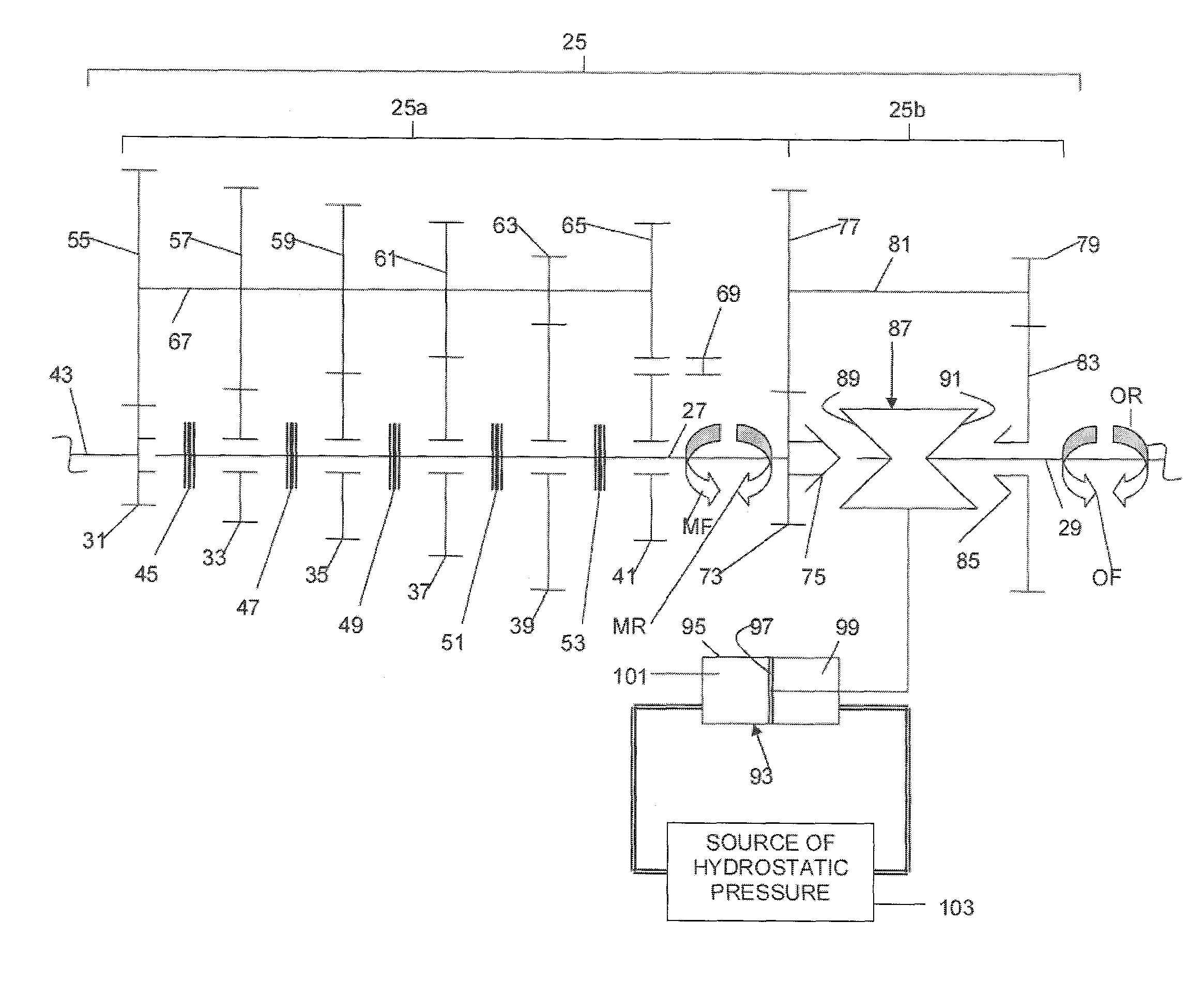 Arrangement for inhibiting range shifting in a transmission