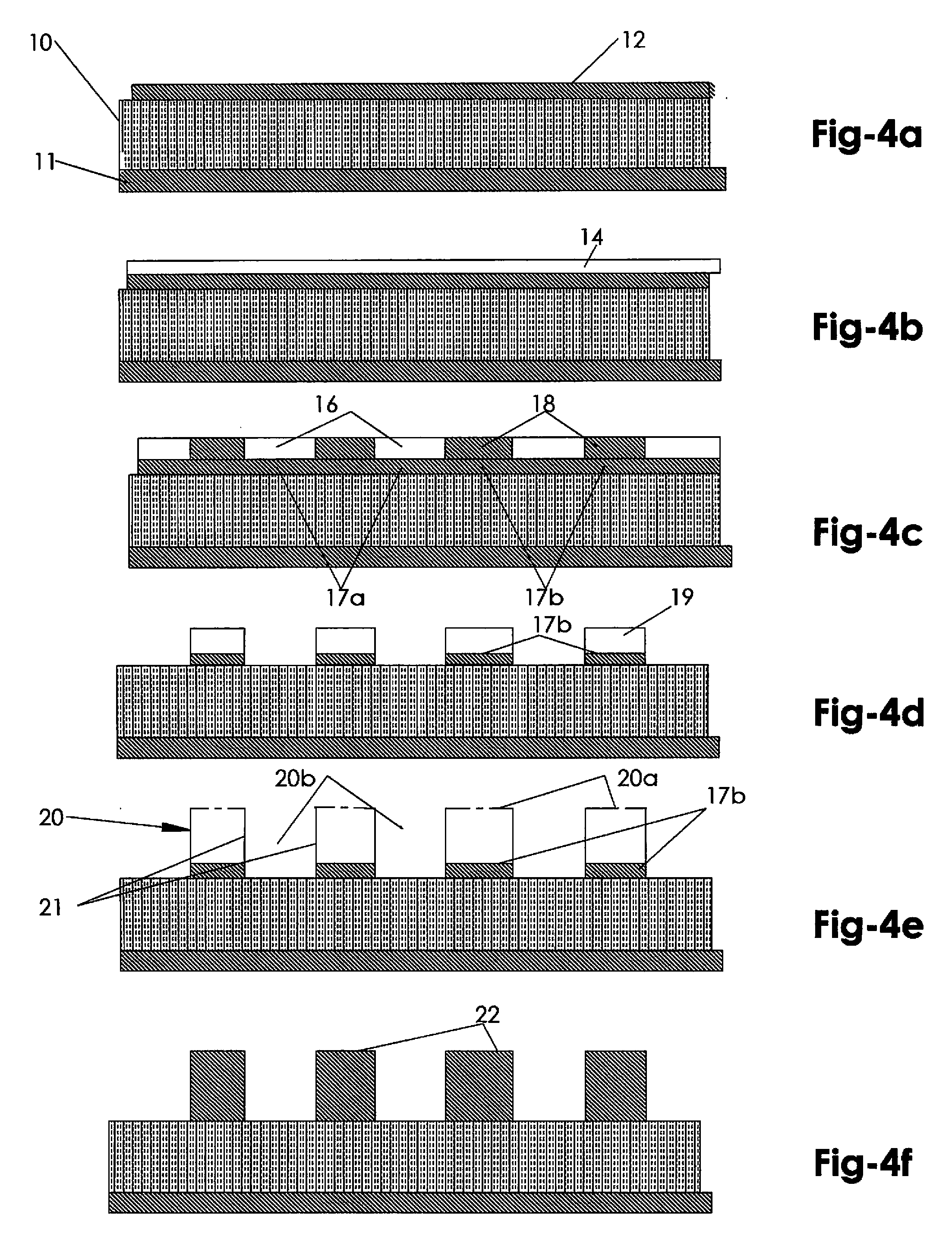 Process for Making a Multilayer Circuit Device Having Electrically Isolated Tightly Spaced Electrical Current Carrying Traces