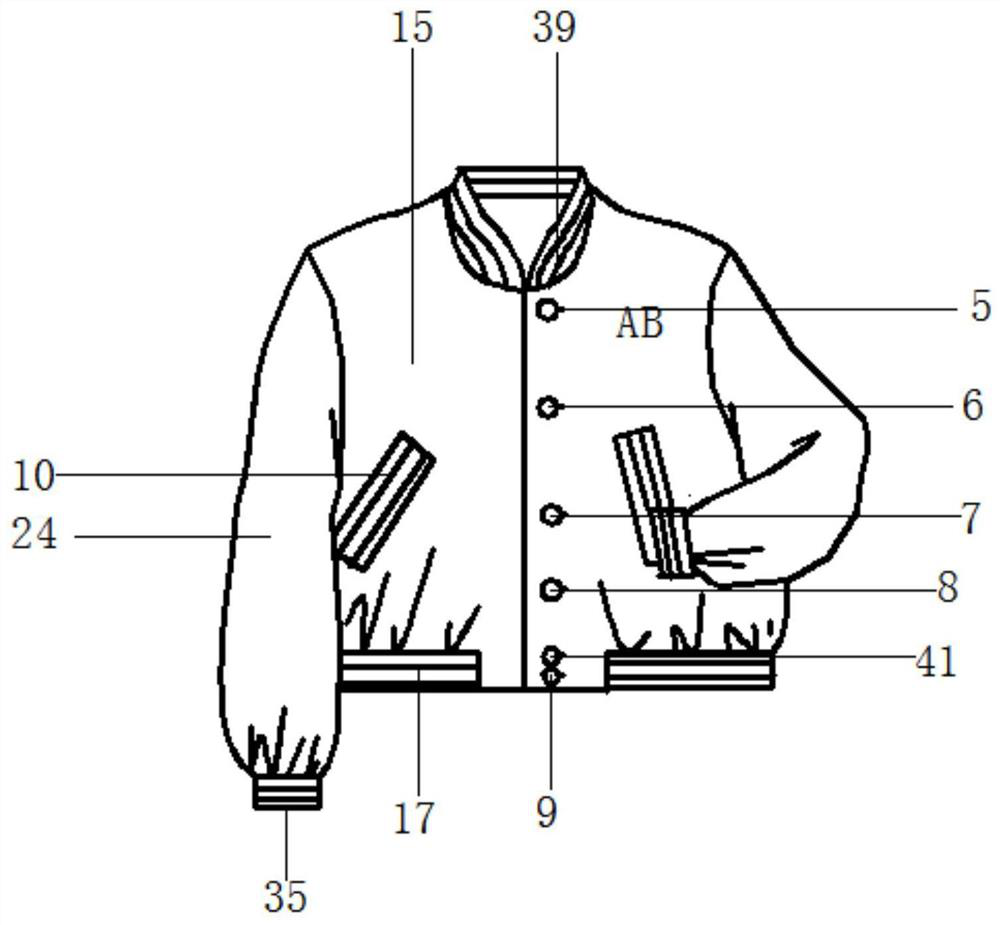 Rib stand collar jacket and tailoring method