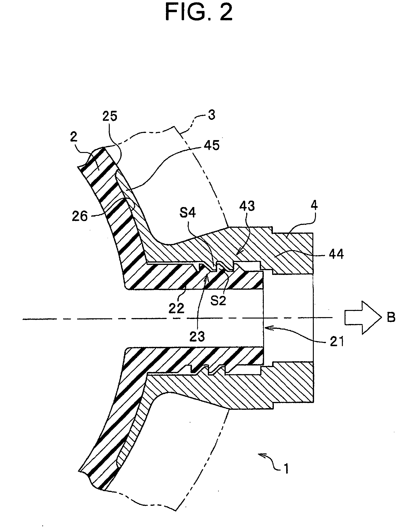 Sealing structure for high-pressure container