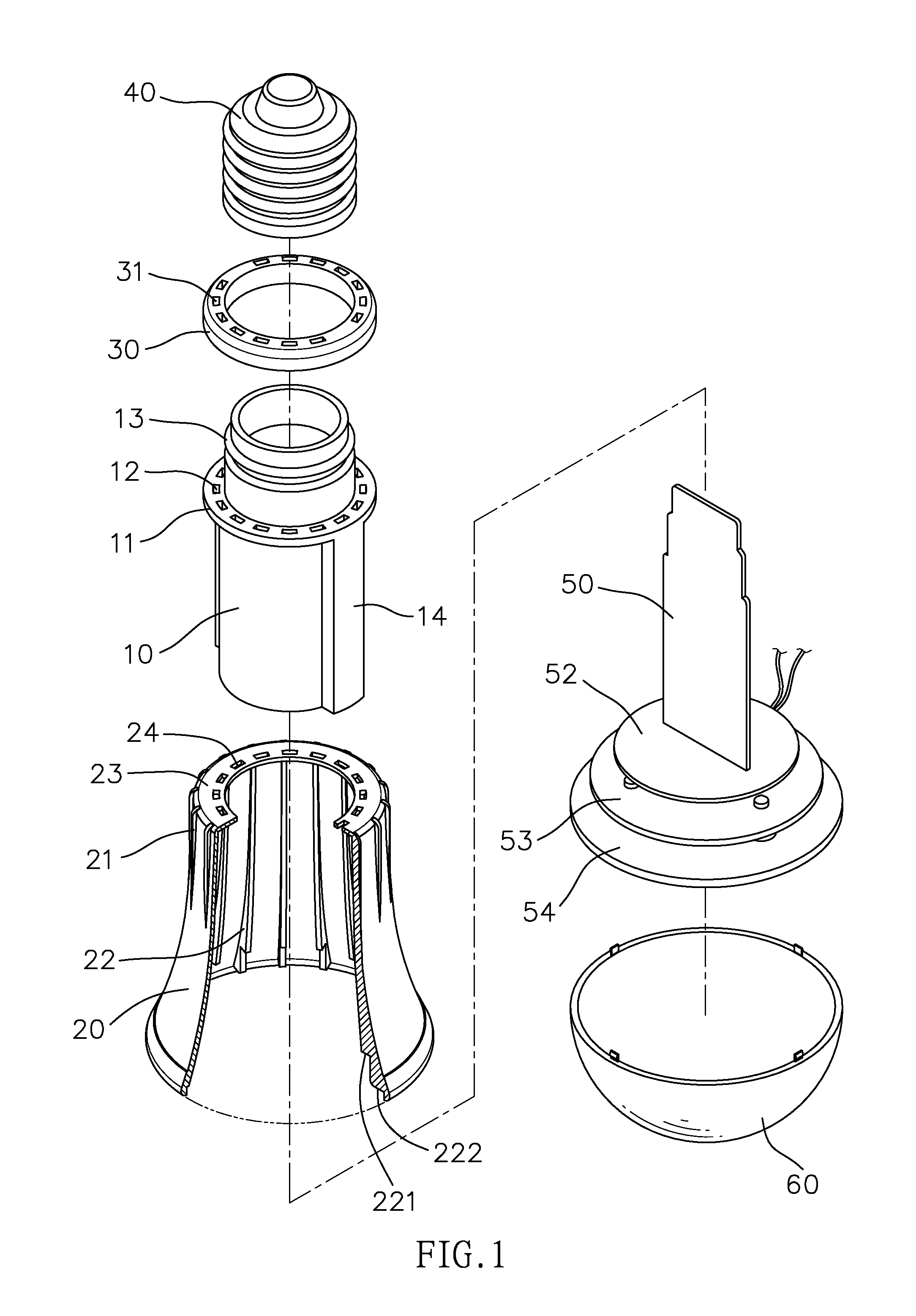 Light unit with heat dispensing device