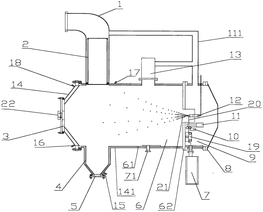 Equipment and technology for preparing superfine spherical metal powder by means of ultrasonic vibration and atomization