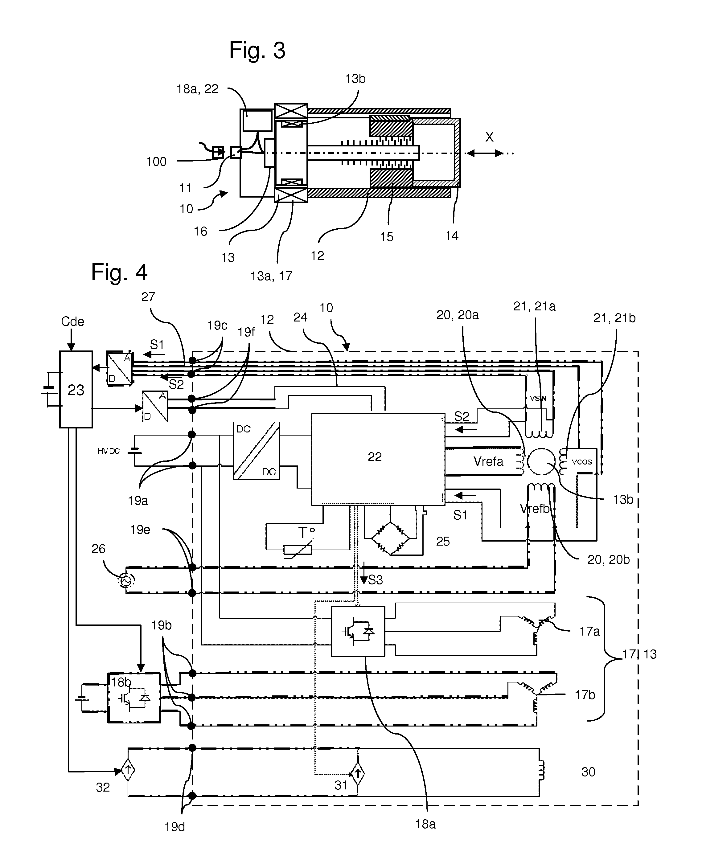Electromechanical actuator with dual excitation