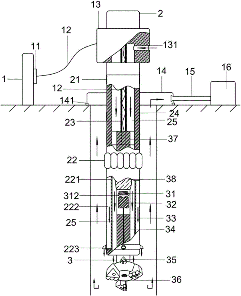 Laser rock breaking method and device applied to drilling