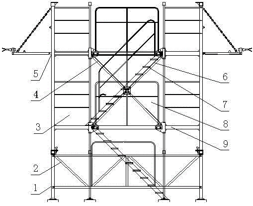 Prefabricated type steel ladder