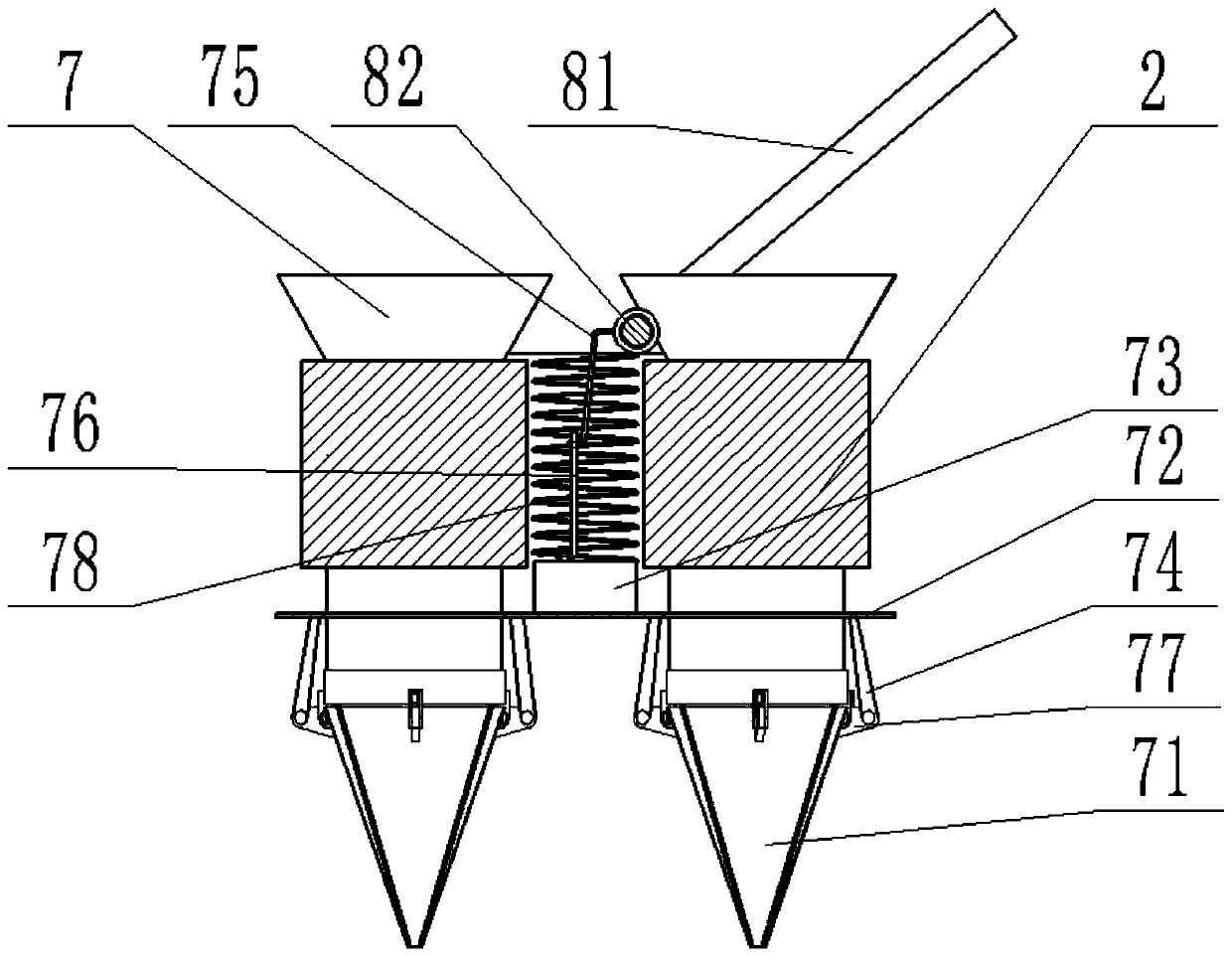 Seedling culture bowl transplanting device