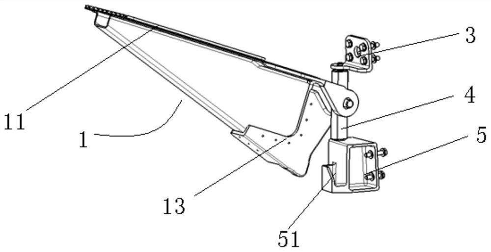 A helicopter rotary pedal