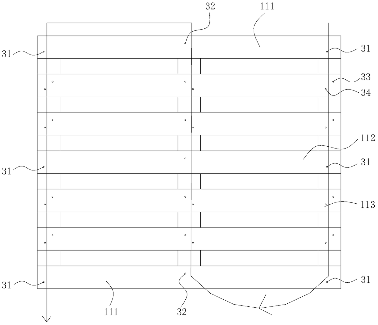 A nailing method for the production of wooden pallets