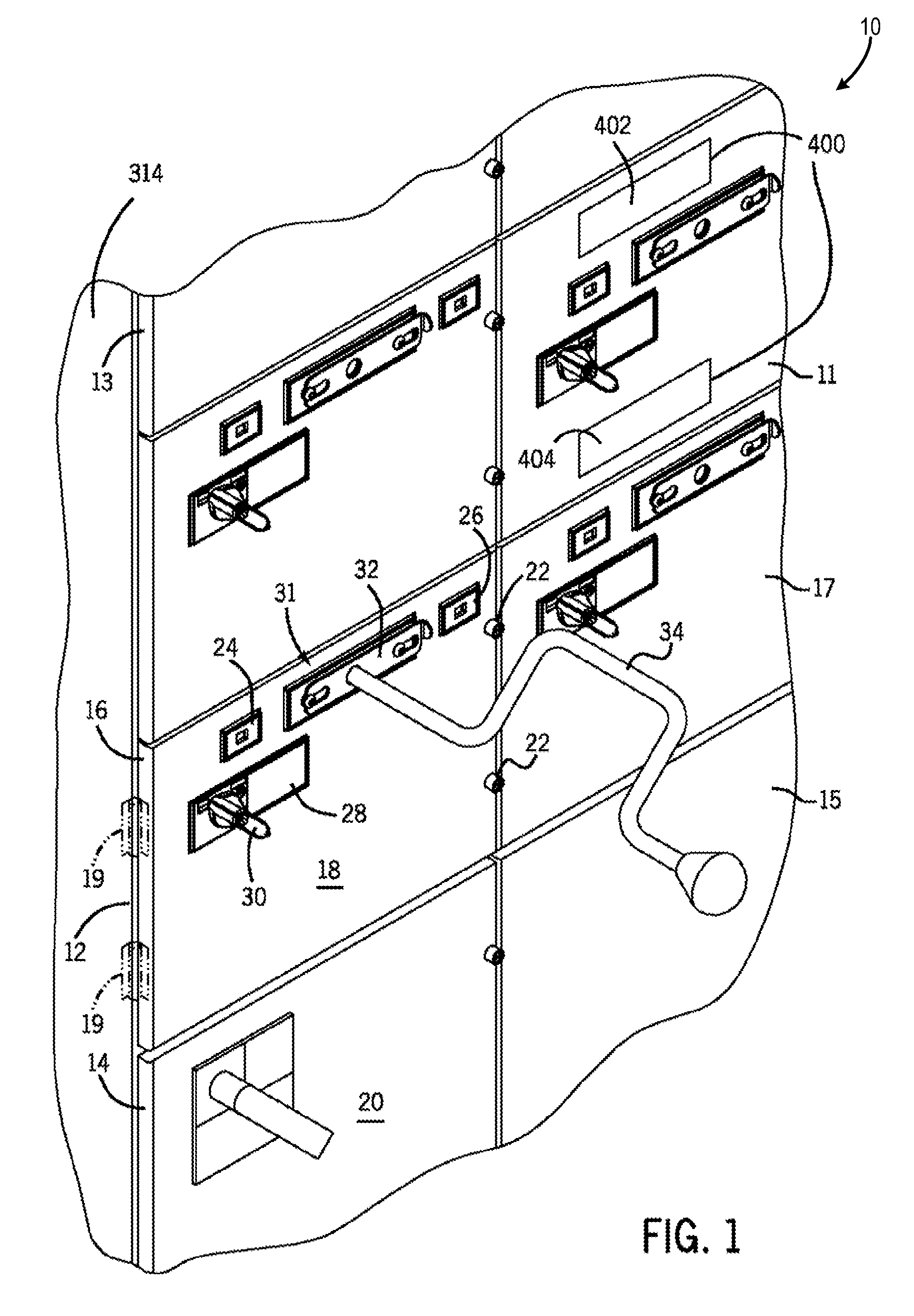 Motor control center subunit having visible contact disconnection and method of manufacture