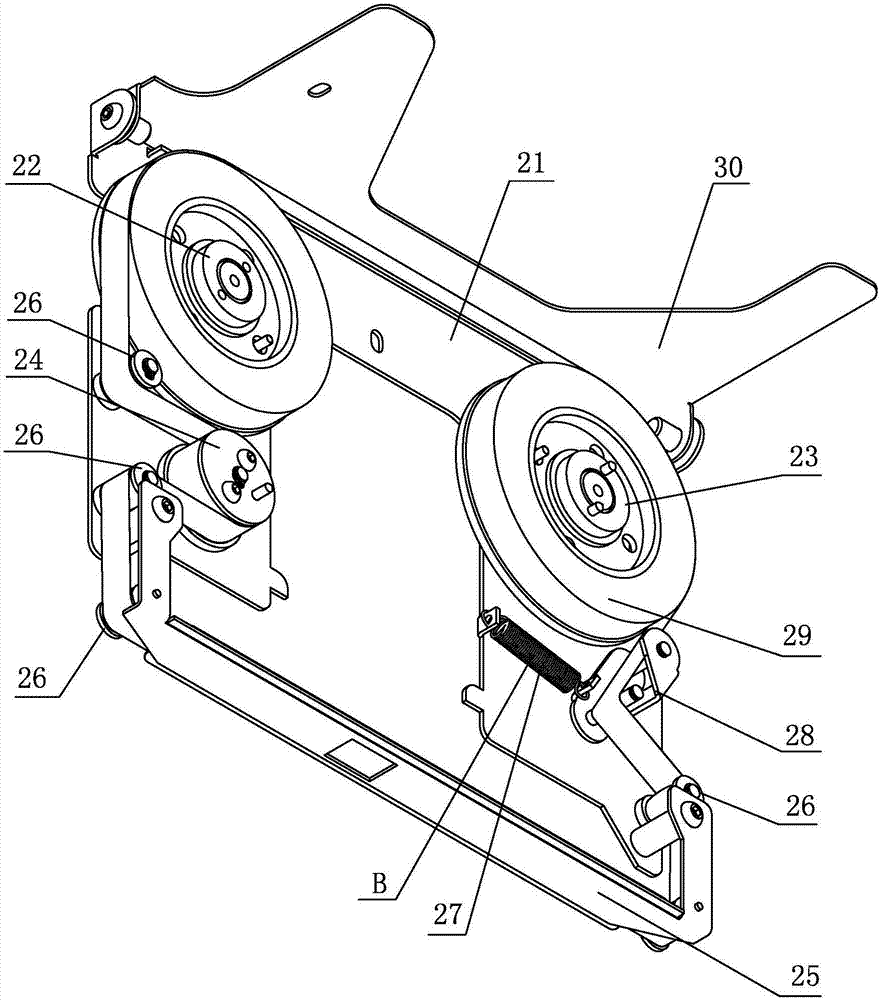 Ribbon mechanism for concave code printing