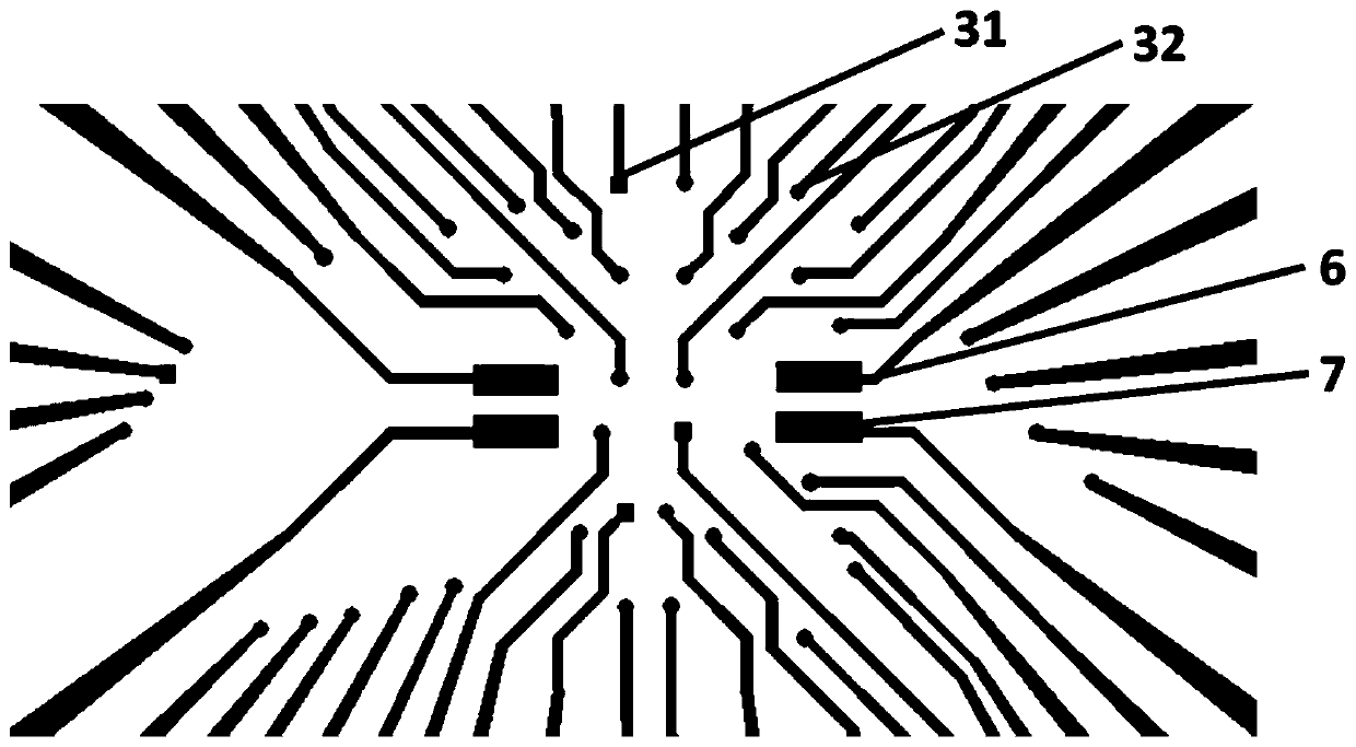 GABA and electrophysiology micro-nano synchronous sensing detection chip and preparation method thereof