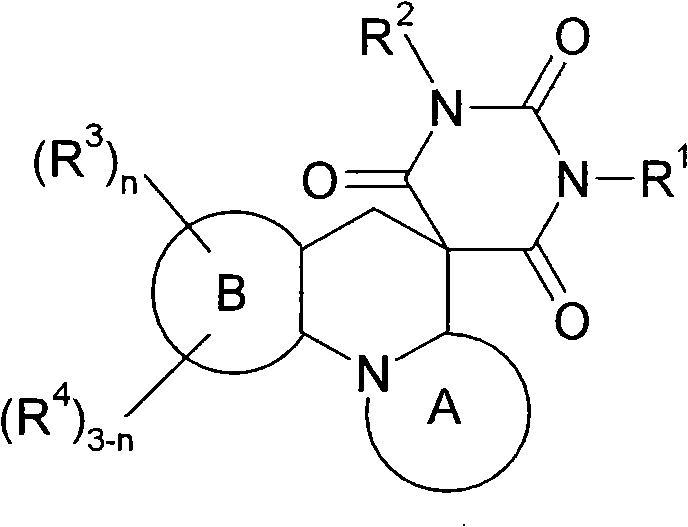 Spiro condensed barbituric acid derivatives for use as antibacterial