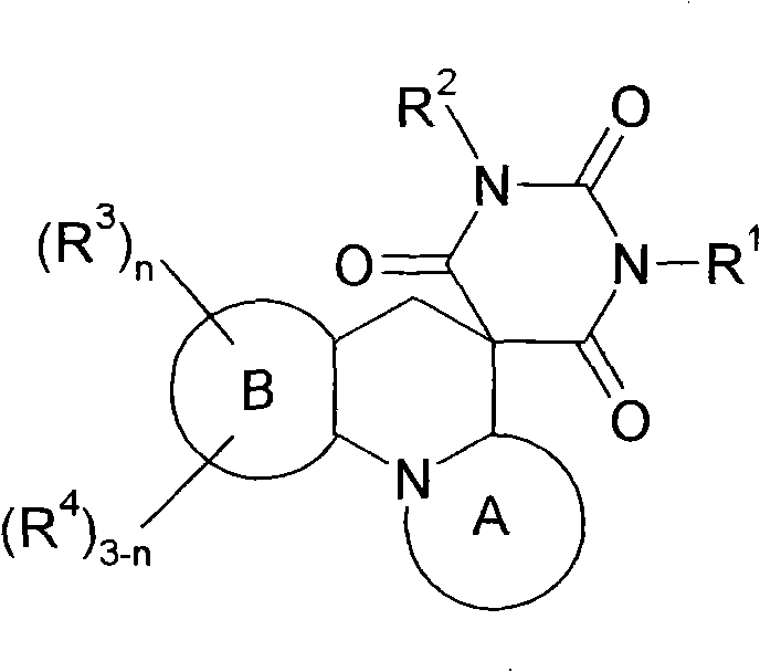 Spiro condensed barbituric acid derivatives for use as antibacterial