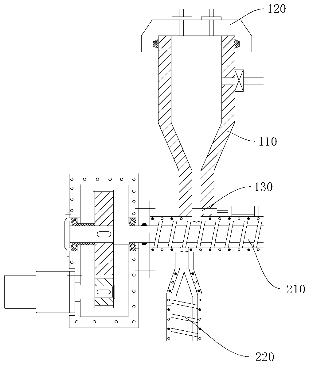 Lithium ion battery slurry spiral circulating stirring processing integrated system