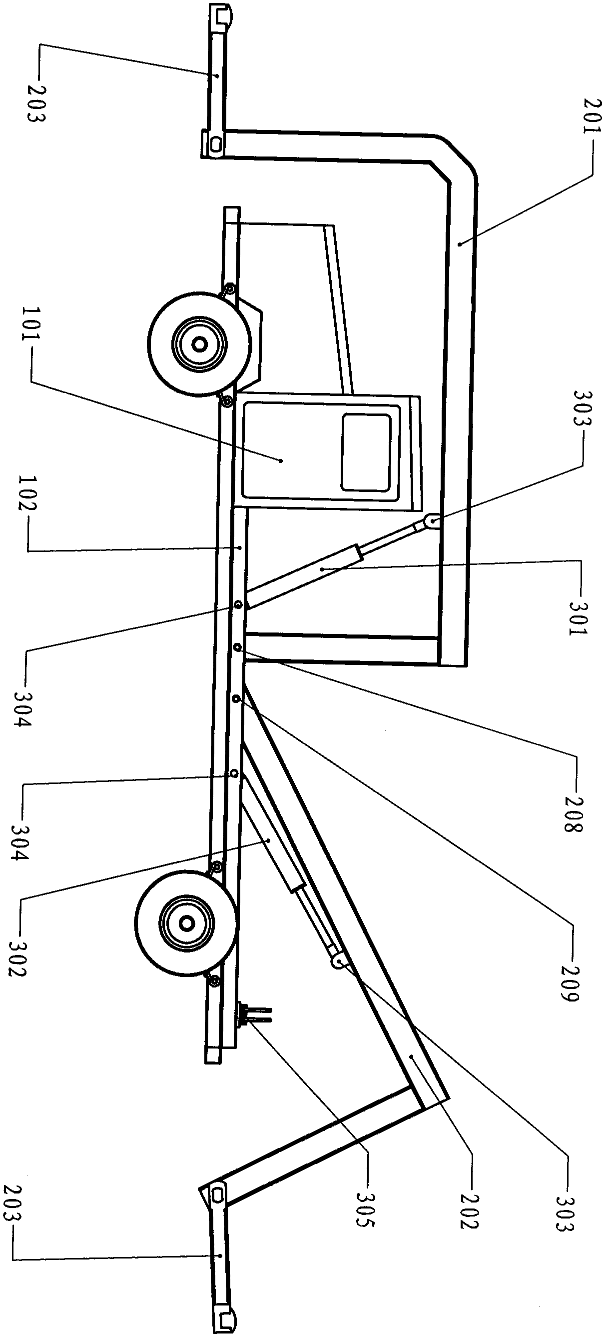 A special vehicle for obstacle clearance and rescue