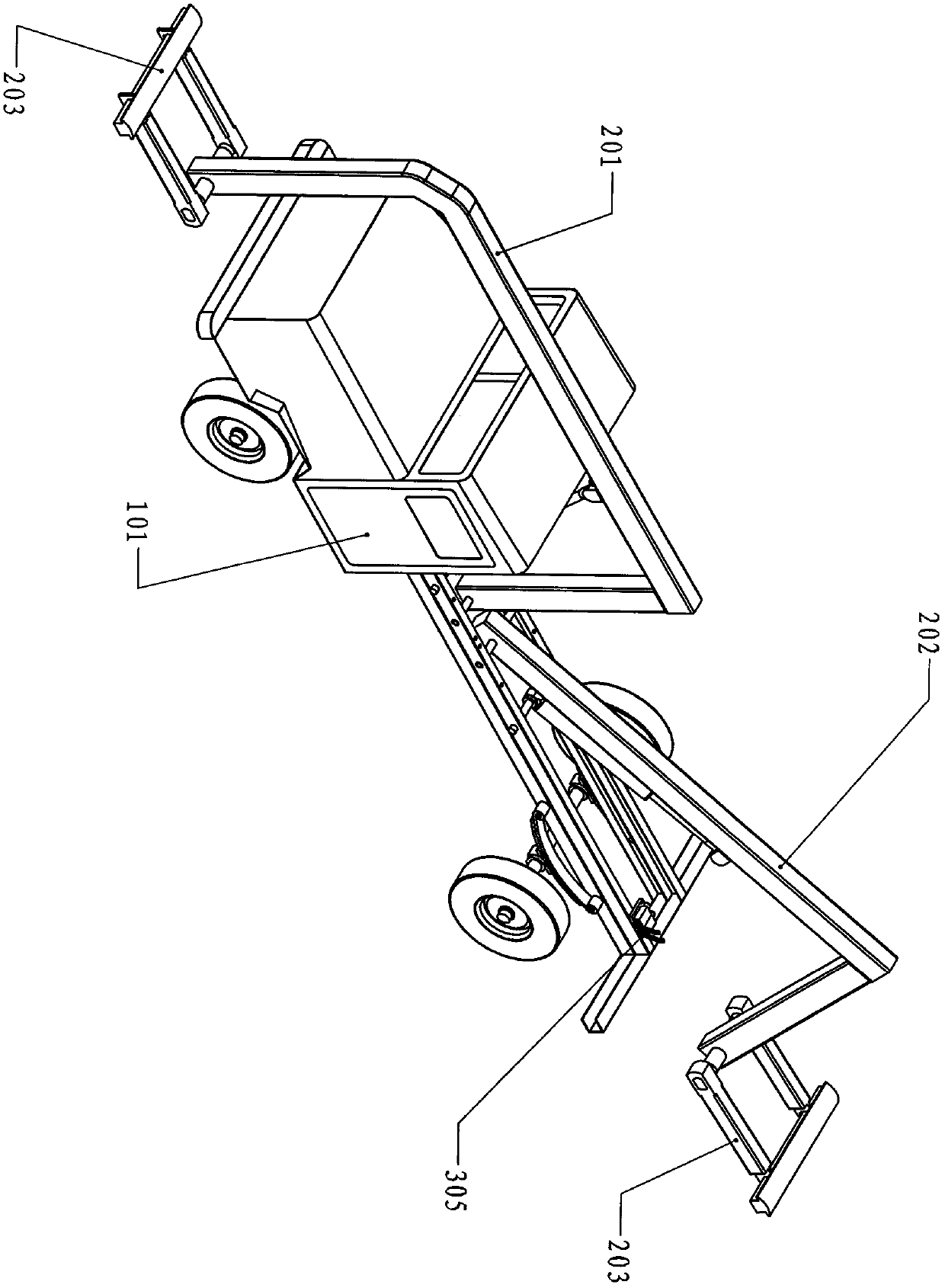 A special vehicle for obstacle clearance and rescue