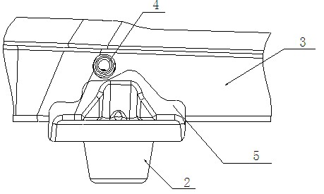 Installation structure of damper installation seat of sedan